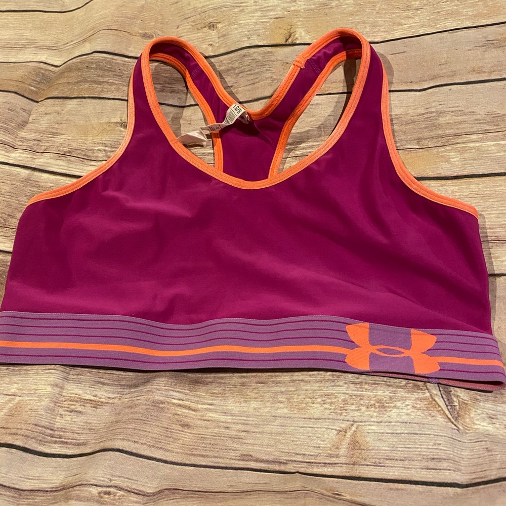 Under armour pink sports bra